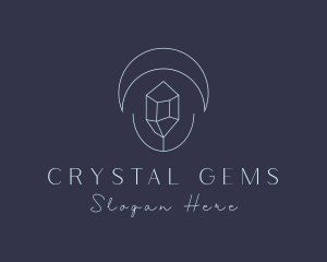 Crystal Moon Jewelry logo design