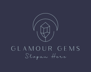 Crystal Moon Jewelry logo design