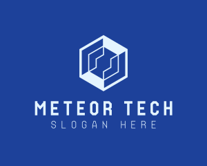 Generic Tech Hexagon logo design