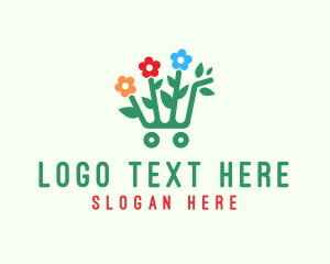 Flower Shopping Cart logo