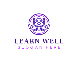 Spa Wellness Lotus logo design