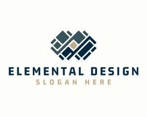 Floor Pavement Tile Design logo design