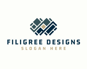 Floor Pavement Tile Design logo design