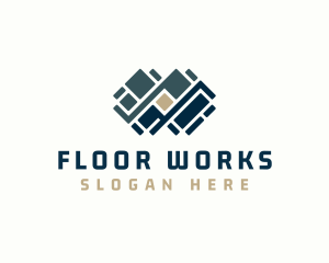 Floor Pavement Tile Design logo design