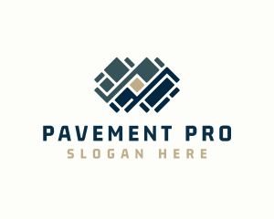 Floor Pavement Tile Design logo design