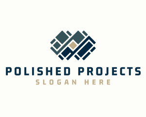 Floor Pavement Tile Design logo