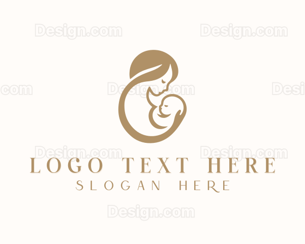 Infant Mother Parenting Logo