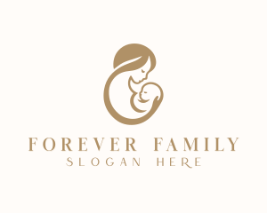 Infant Mother Parenting logo design