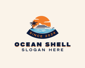 Ocean Vacation Cruise logo design