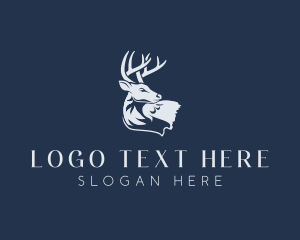 Hunting Deer Wildlife Logo