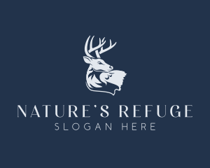 Hunting Deer Wildlife logo