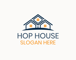 House Roof Village logo design