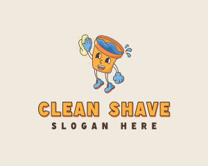 Janitorial Cleaning Bucket logo design