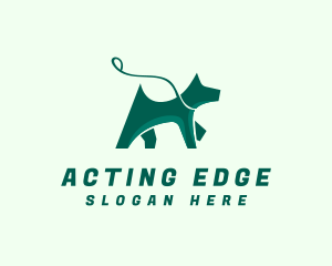 Dog Walker Leash logo design