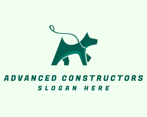 Dog Walker Leash logo design