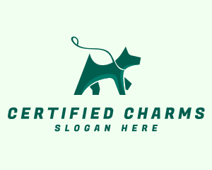 Dog Walker Leash logo design