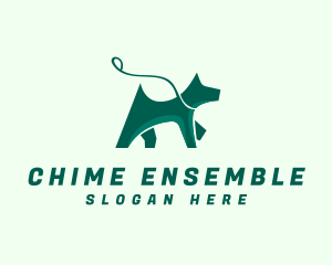 Dog Walker Leash logo design