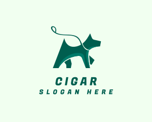 Dog Walker Leash logo design