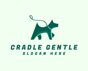 Dog Walker Leash logo design