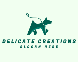 Dog Walker Leash logo design