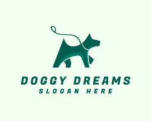 Dog Walker Leash logo