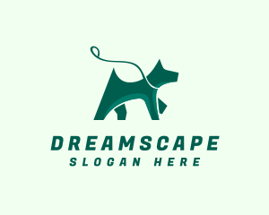 Dog Walker Leash logo design