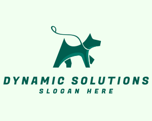 Dog Walker Leash logo design