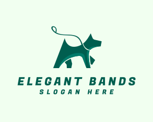 Dog Walker Leash logo design