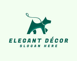 Dog Walker Leash logo design