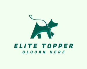 Dog Walker Leash logo design