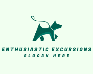 Dog Walker Leash logo design