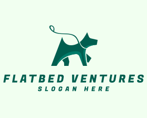 Dog Walker Leash logo design