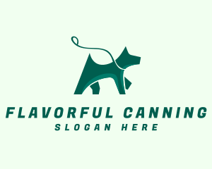 Dog Walker Leash logo design