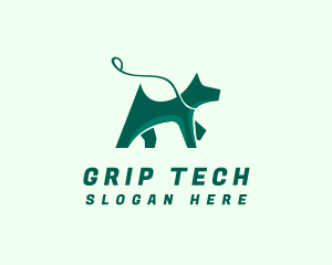 Dog Walker Leash logo design