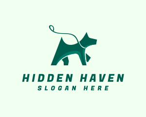 Dog Walker Leash logo design