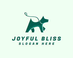 Dog Walker Leash logo design