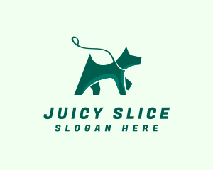 Dog Walker Leash logo design