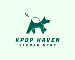 Dog Walker Leash logo design