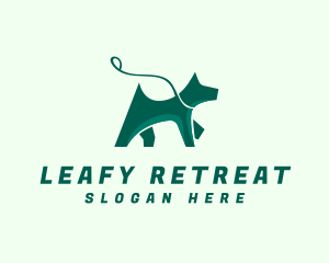 Dog Walker Leash logo design