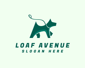 Dog Walker Leash logo design