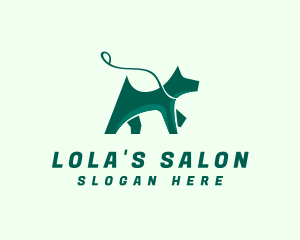 Dog Walker Leash logo design