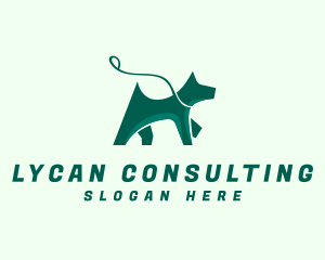 Dog Walker Leash logo design