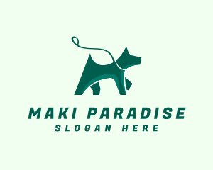 Dog Walker Leash logo design