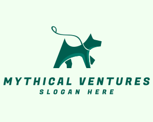 Dog Walker Leash logo design