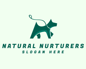 Dog Walker Leash logo design