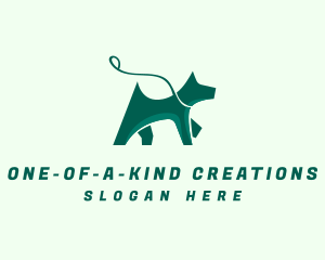 Dog Walker Leash logo design