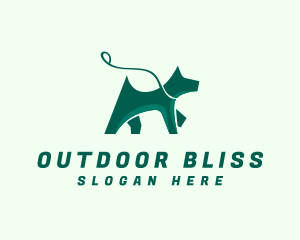 Dog Walker Leash logo design