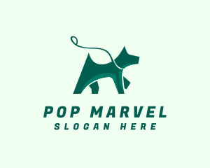 Dog Walker Leash logo design