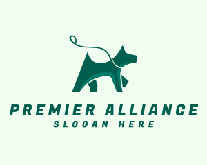 Dog Walker Leash logo design