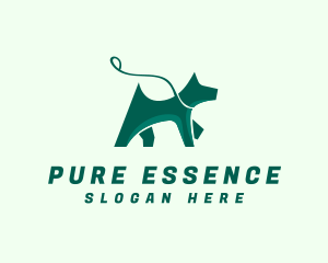 Dog Walker Leash logo design